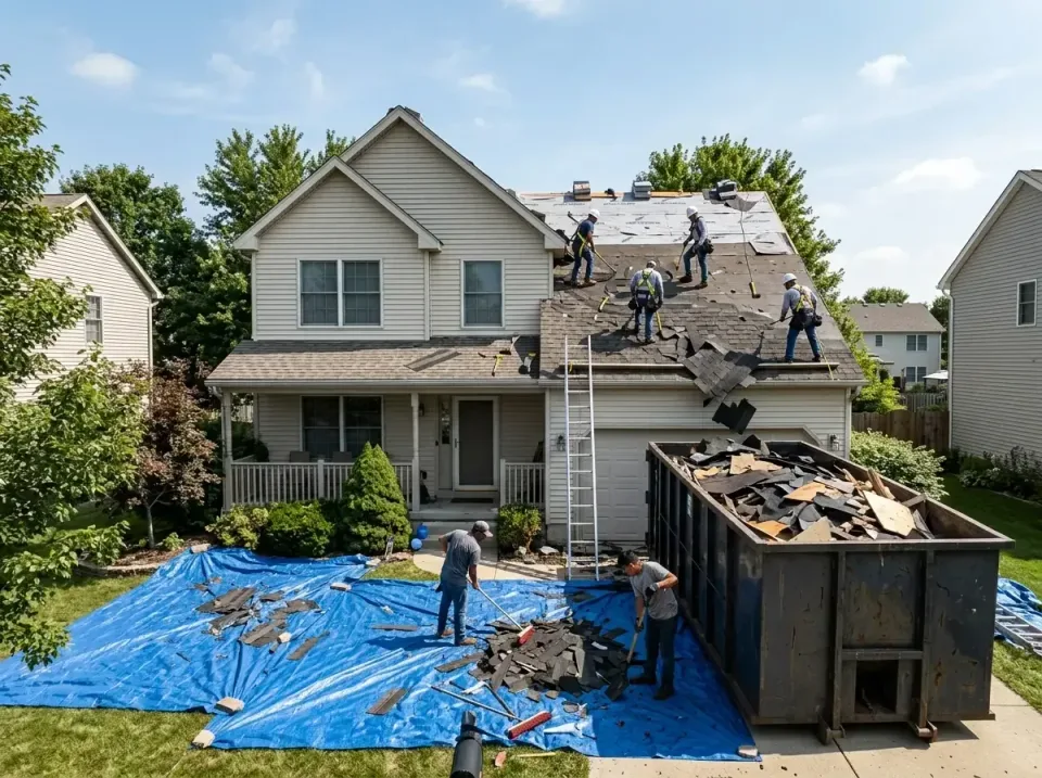 roof-replacement-debris-remova-004 — frequently asked questions, Cheapest Dumpster Rentals in Circle D-KC Estates, TX